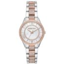 Michael Kors Ladies Lauryn Two-tone/Mother-of-Pearl Watch - MK4366
